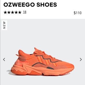SOLD - Adidas OZWEEGO Orange Sz 8 Men’s